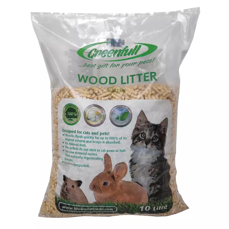 Katt pellets Wood Litter 10L - Kattströ och kattlådor - 4744038010308 - 1