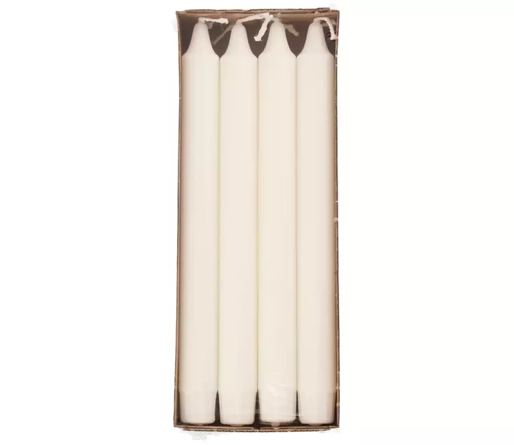 Kruunukynttil=C3=A4 valkoinen 24 cm 8 kpl - Ljus och lyktor - 5701141608968 - 1