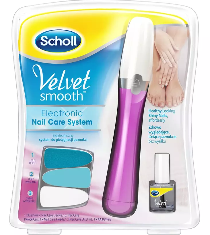Velvet Smooth Electronic Nail Care system - Nagelfilar och nagelborstar - 5701092112248 - 1