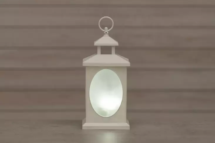 LED-liekkilyhty valkoinen - Dekorationsljus - 6410413196988 - 1