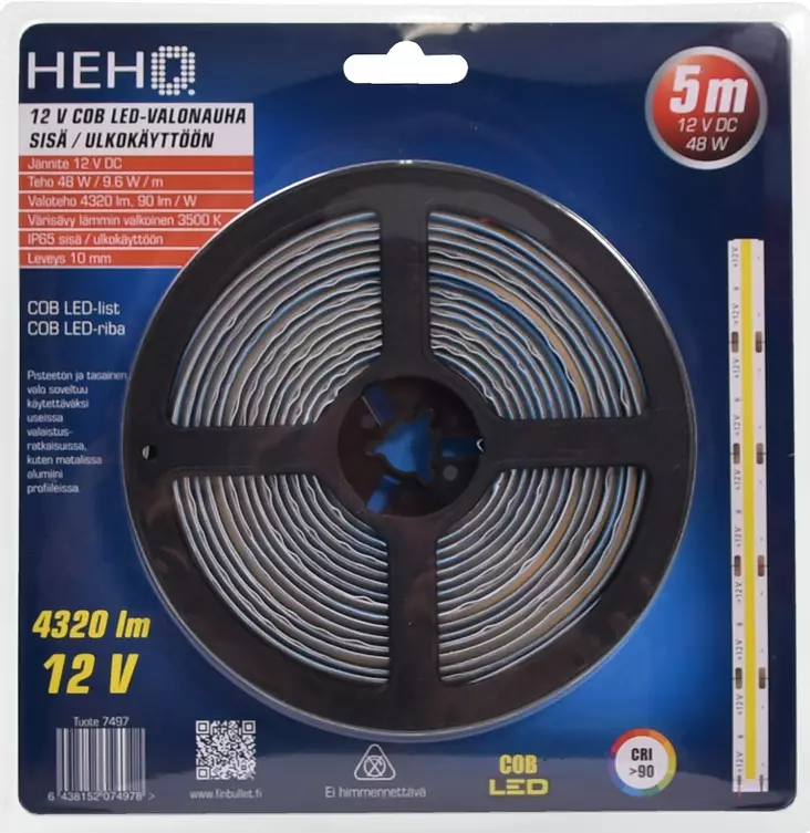 LED Cob Valonauha 5 m 12 V=20 - Ljusslingor - 6438152074978 - 1