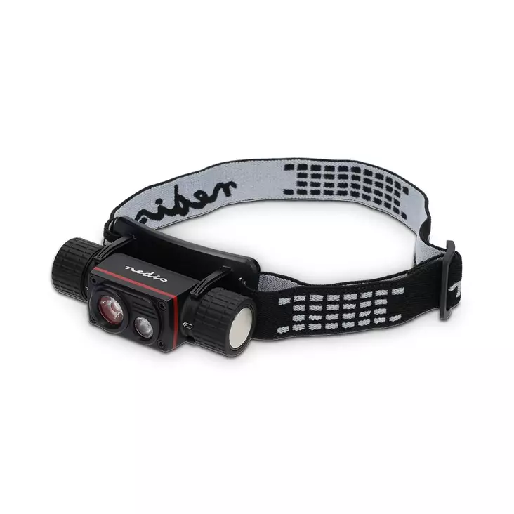 LED huvudlampa | Batteridriven / USB ström | 3.7 V DC | batterier medföljer | Uppladdningsbar | Angivet ljusflöde: 1000 lm | Belysningsräckvidd: 180 m - Pannlampor - 5412810442928 - 1