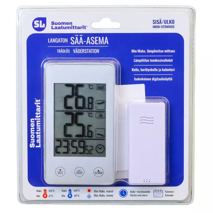 L=C3=A4mp=C3=B6mittari Digitaalinen langaton 7512 - Termometrar och väderstationer - 6438168102078 - 3