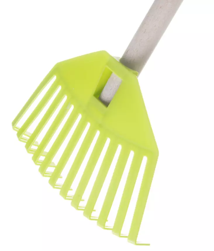 Lasten muoviharava puuvarrella 79 cm_2 - Borst och räfsor - 6410413163508 - 1