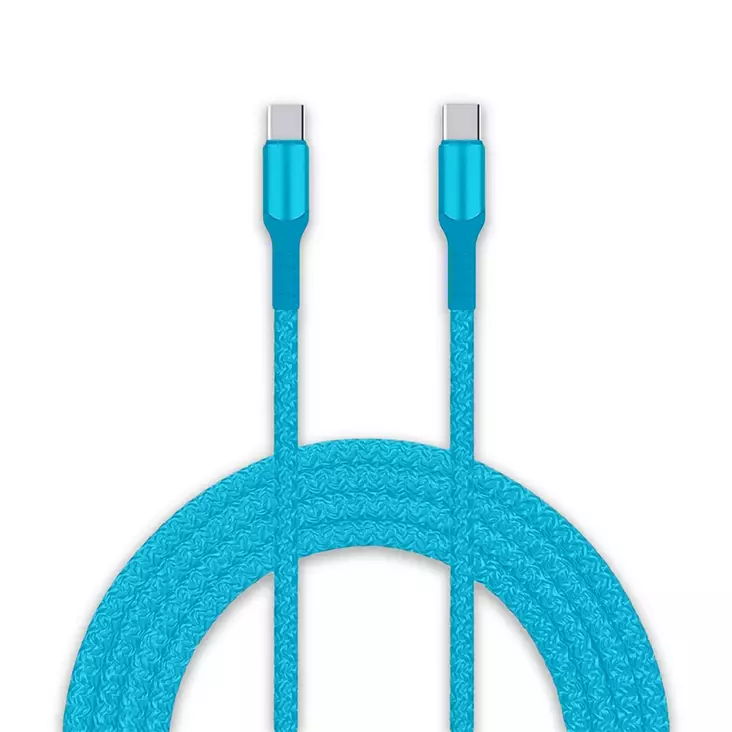 Latauskaapeli USB C-USB C turkoosi - USB-C-kablar - 6438151019918 - 1