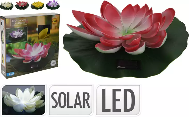 Lumpeenkukka Solar led 28cm=20 - Solcellslampor - 8719987342738 - 1