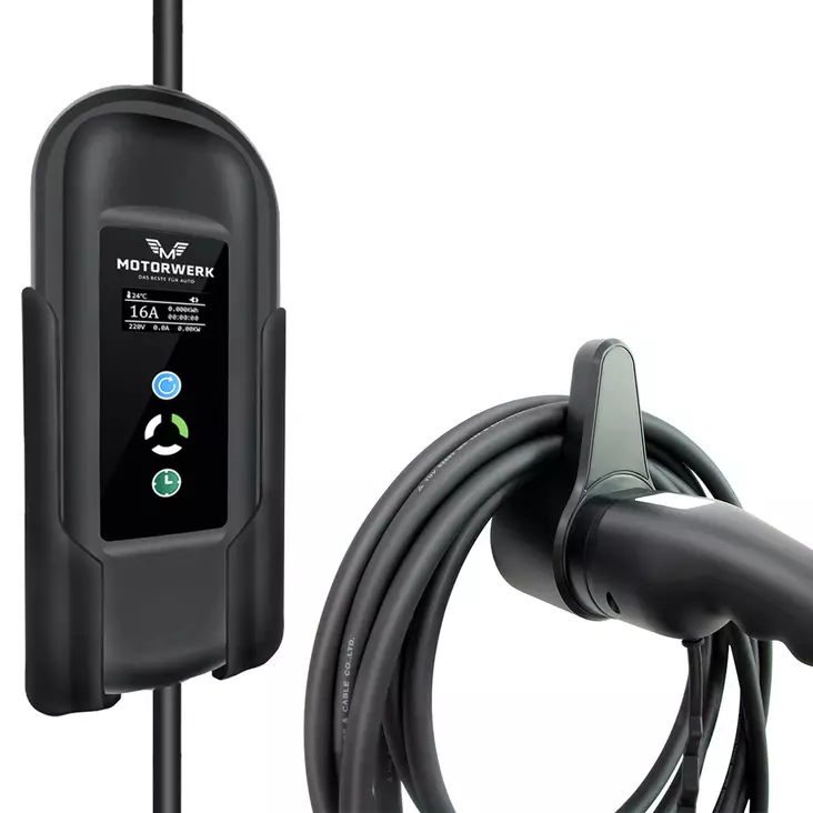 Motorwerk laddare väggfäste och kabelhållare - Laddning av elbil - 6438014351858 - 1