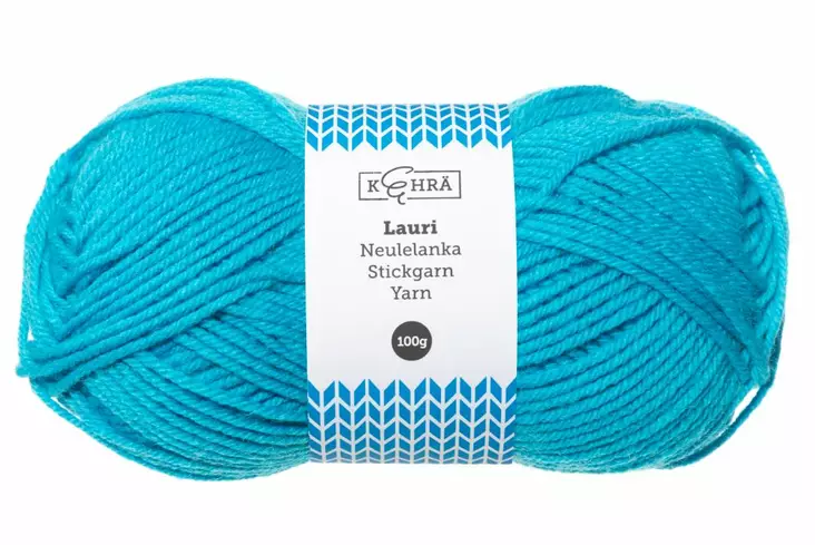 Sukkalanka Lauri 100g turkoosi - Trådar och sybehör - 6410412714428 - 1