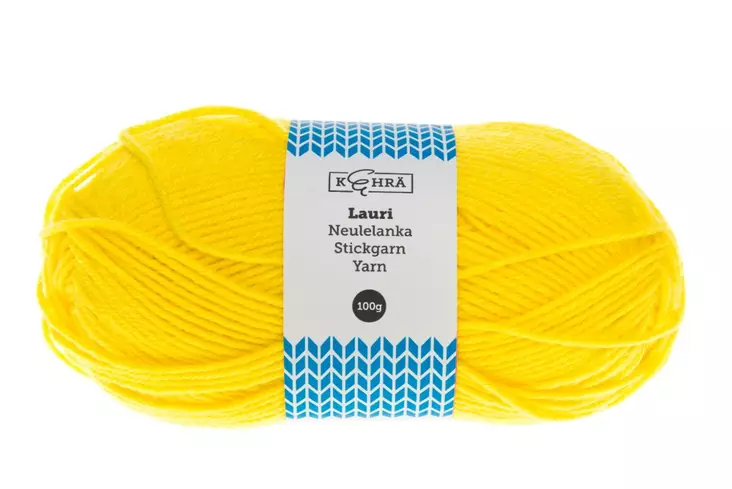 Sukkalanka Lauri 100 g keltainen - Trådar och sybehör - 6410412900388 - 1