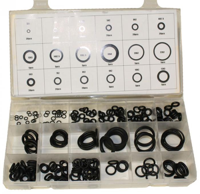 O-rengaslajitelma 225 kpl - Smådelsuppsättningar - 6430013065828 - 1