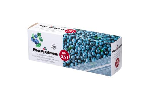 Pakastepussi 0,5 l Marjukka avaa-sulje - Matfrysning och konservering - 6410416276878 - 1