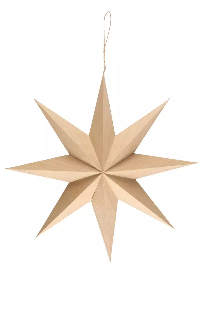 Paperit=C3=A4hti 8 sakaraa 50 cm natural - Juldekorationer och textilier - 6410416211558 - 1