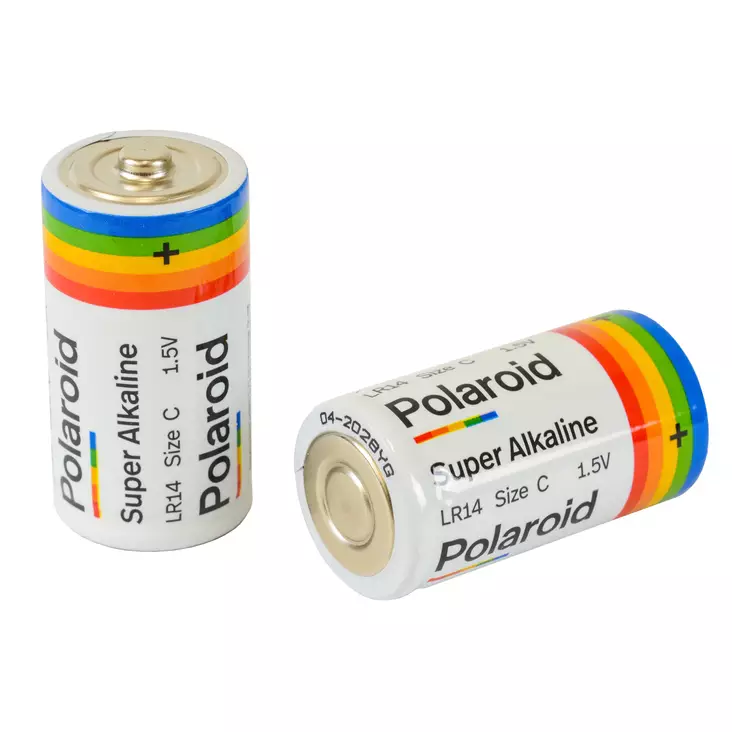 C-Batteri 2-pack Polaroid - Alkaliska batterier - 6438168109688 - 1