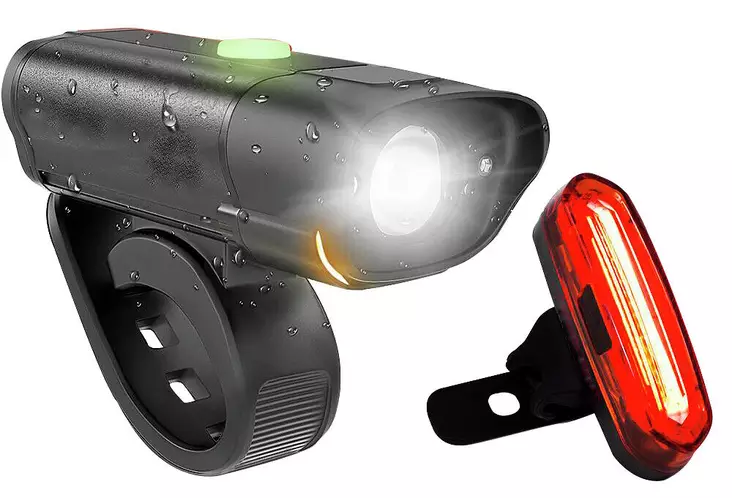 Py=C3=B6r=C3=A4valosetti, etu- ja takavalo usb - Cykellampor - 6435200270498 - 1