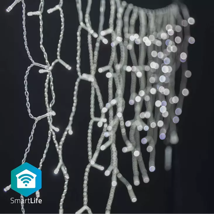 SmartLife Julbelysning | Istapp | Wi-Fi | Kall Vit | 400 LED's | 8.00 m | Android / IOS - Dekorationsljus - 5412810404438 - 1
