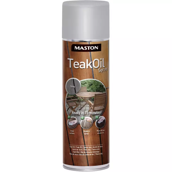 Teak Oil Spray Maston 500ml - Sprayfärger - 6412490030018 - 1