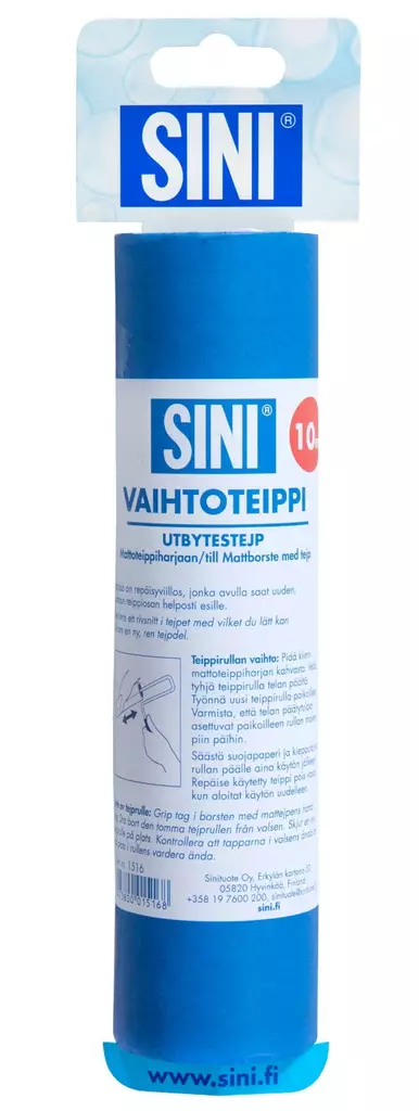 Vaihtoteippi mattoharjaan 15 m SINI - Städredskap - 6423800015168 - 1