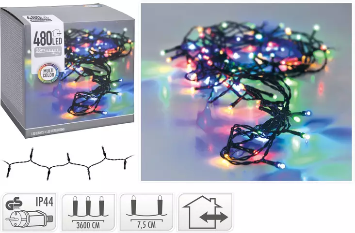 Valoketju 480 led moniv=C3=A4rinen - Dekorationsljus - 8719202259308 - 1