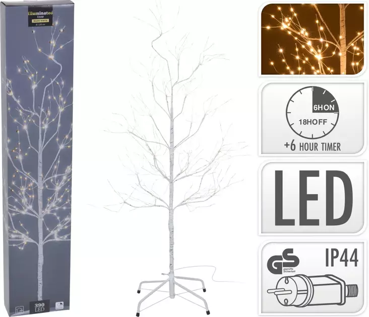 Valopuu 180cm 750 Led ajastimella - Ljusträd och ljusgrenar - 8719987121388 - 1