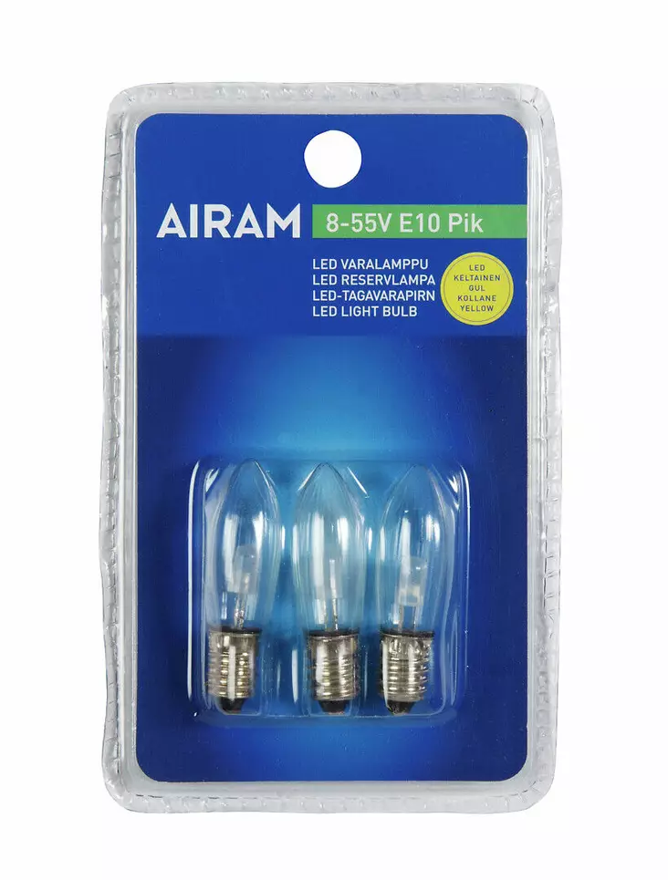 Varalamppu LED 3kpl  l=C3=A4mmin kelt. - Juldekorationer och textilier - 6435200186898 - 1