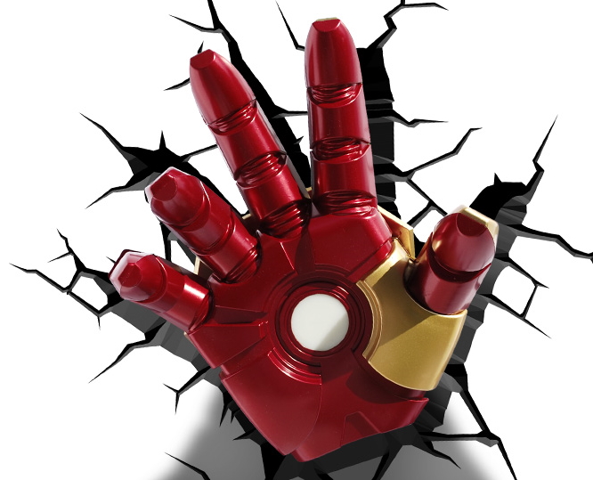 Y=C3=B6valo 3D Ironman Hand Marvel - Nattlampor - 0816733840598 - 1
