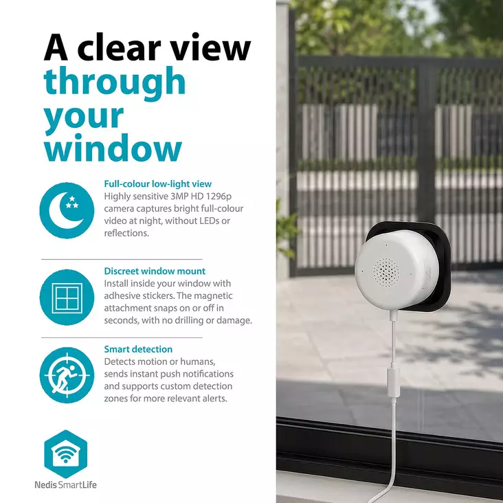 3MP Window Camera | Starlight night vision - Inomhuskameror - 5412810475438 - 1