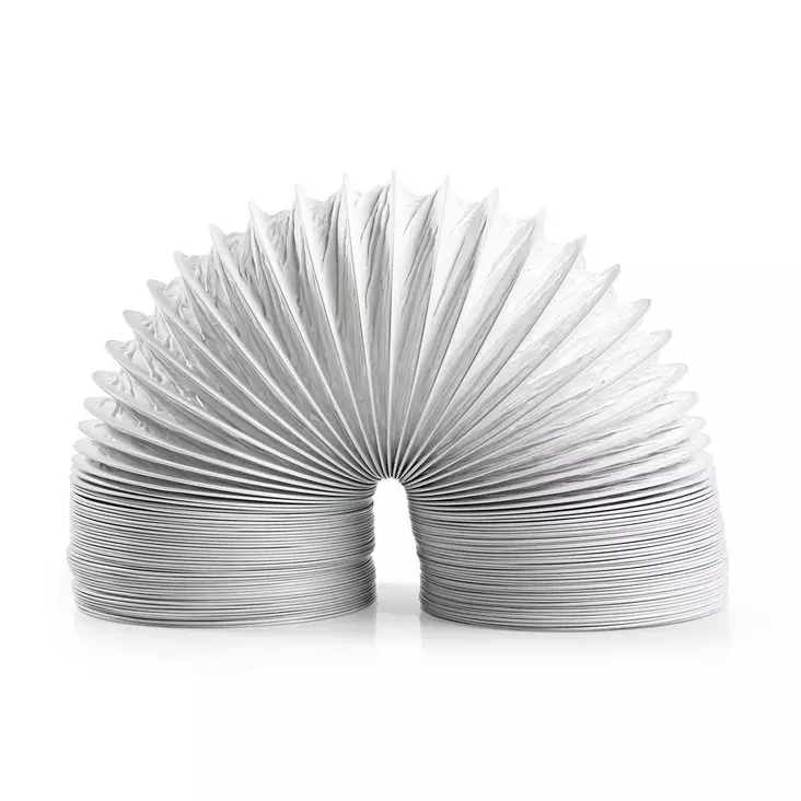 Luft Utloppsslang PVC | 100 mm | 1.50 m | Passar till: Luftventilation / Torktumlare | Vit - Nedis produkter - 5412810481958 - 10
