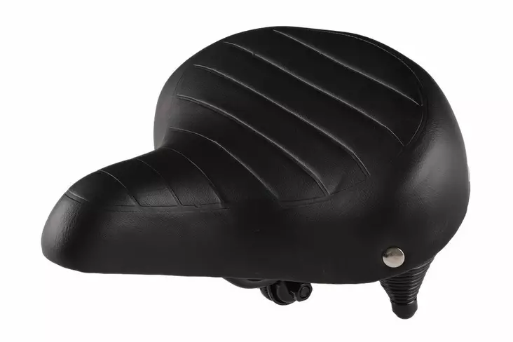 Tungt fjädrad cykelsadel Atom, bred, tjock och bekväm, halkfri yta - Cykeltillbehör och reservdelar - 6410416320168 - 1