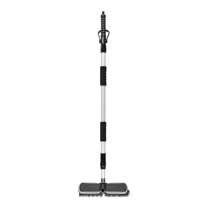 Altanborste med vattenanslutning Tarmo - Teleskopisk terrass- och stenläggningsborste med två borsthuvuden (120-190 cm) - Andra städredskap - 6410416428338 - 1