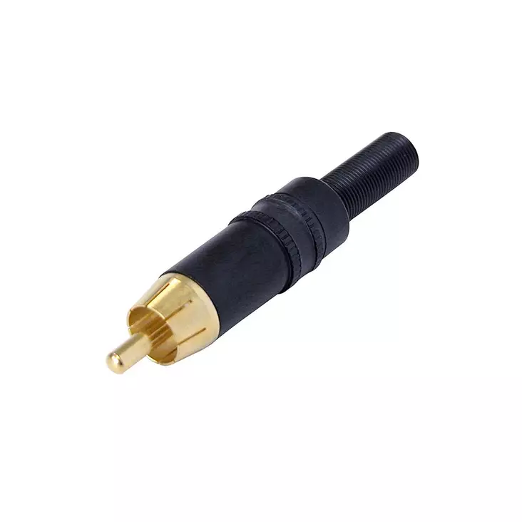 Kontakt RCA Male Metall Svart - Nedis produkter - 7613187010248 - 15