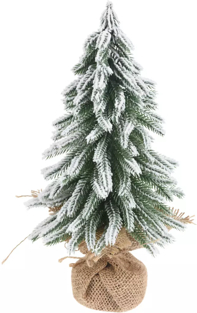 Snötäckt konstgjord julgran 31?cm – dekorativ minigran för bord eller kontor - Julgranar - 8721037143288 - 1