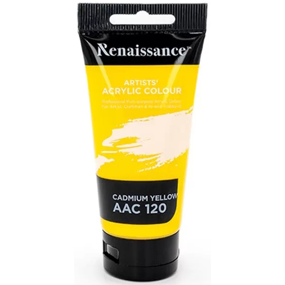 Akryylimaali 75 ml Cadmium Yellow - Akrylfärger och målarfärger - 8851907234348 - 1