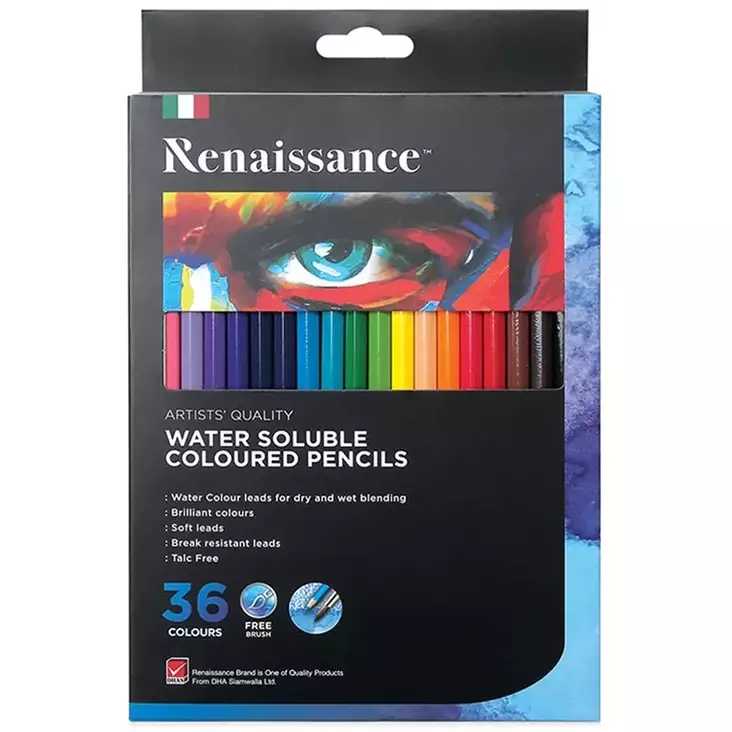 Akvarellikynät 36 kpl - Färgpennor - 8851907131968 - 1