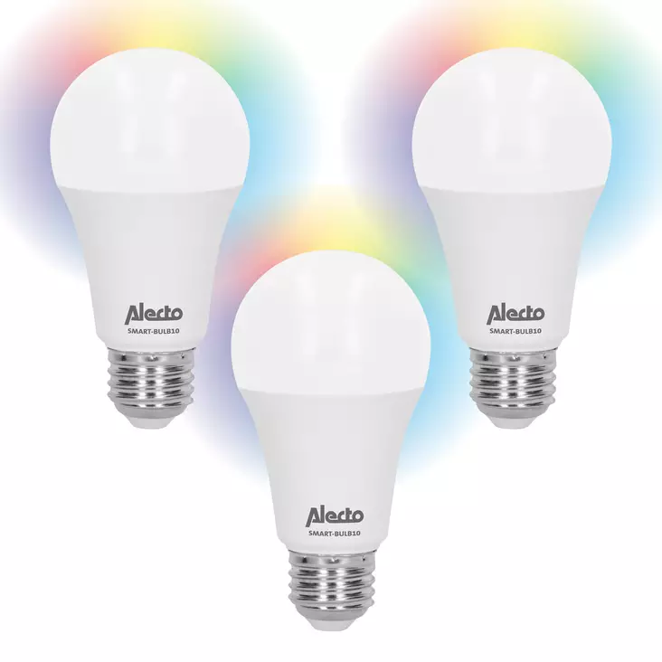 Smart LED-färglampa med Wi-Fi 3-pack - Ljuskällor - 8712412586288 - 1