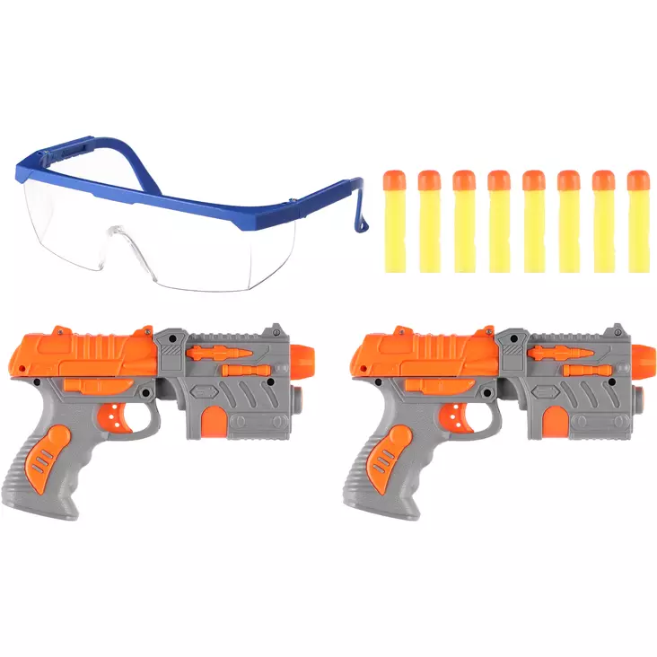 Ammuntasetti pehmonuoli ja pullot - Leksaksvapen - 6410413038158 - 1