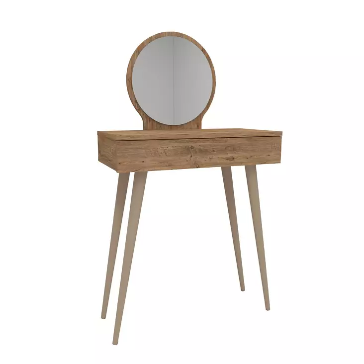 Sminkbord Hanah Home Siena Furu Spånskiva 129,2x72x35 cm - Toalettbord - 8683743972838 - 1