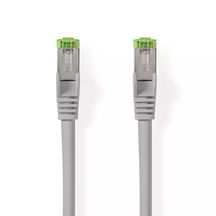 Cat 8.1 nätverkskabel | S/FTP | RJ45 hane | RJ45 hane | 15.0 m | Rund | LSZH | Grå | Label - Dator och nätverk - 5412810452958 - 1
