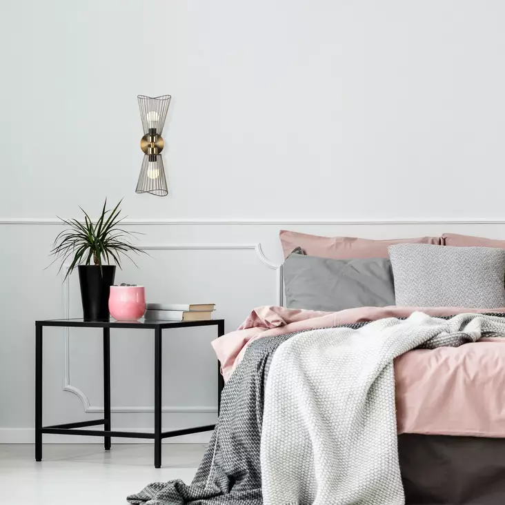 Vägglampa Opviq Zeyno Vintage Metall 16 x 16 cm - Tak- och vägglampor - 8682870166448 - 1