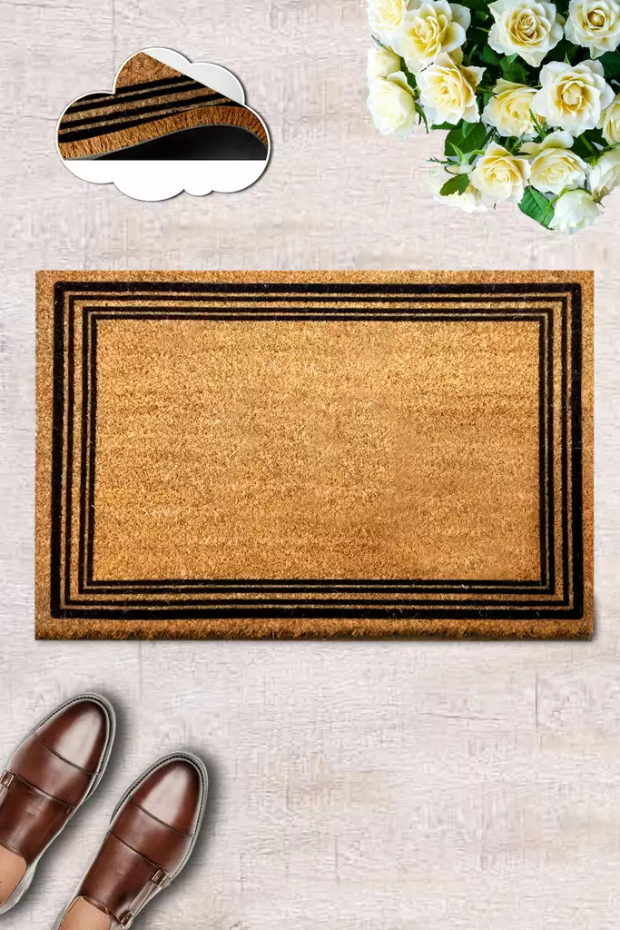 Dörrmatta Conceptum Coco Cadre Flerfärgad Kokos 40x60 cm - Dörrmattor och skrapmattor - 8682870908048 - 1