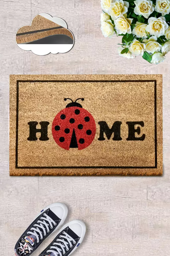 Dörrmatta Conceptum Coco Coccinella Flerfärgad Coir 40x60 cm - Dörrmattor och skrapmattor - 8682870907928 - 1