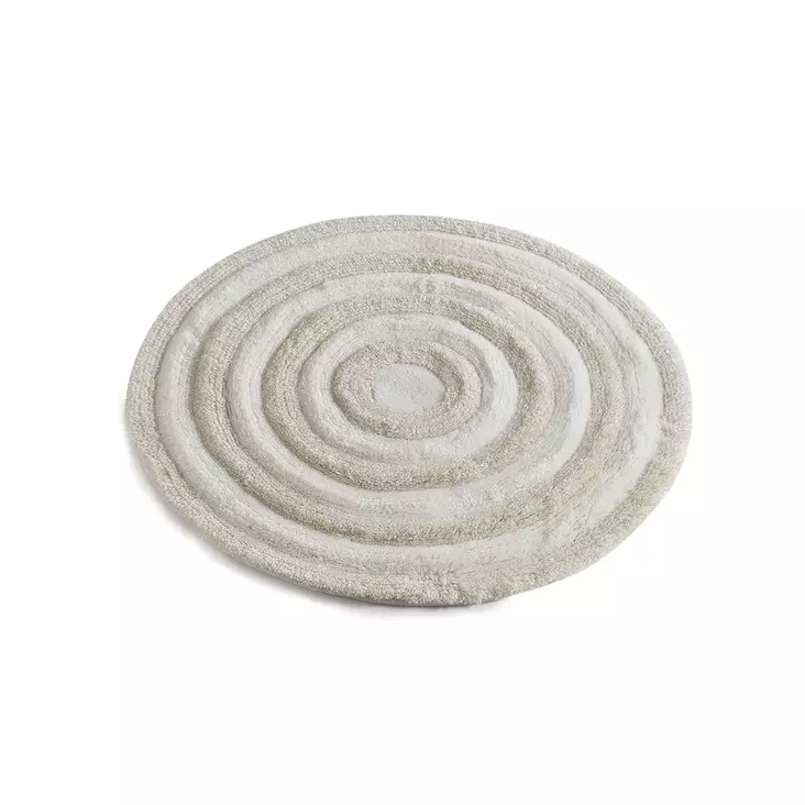 Ecru Antibakteriell badrumsmatta 90 cm, ecru, Diameter 90 cm, antibakteriell, halkfri - Badrumsmattor och våtrumsmattor - 8681181952108 - 1