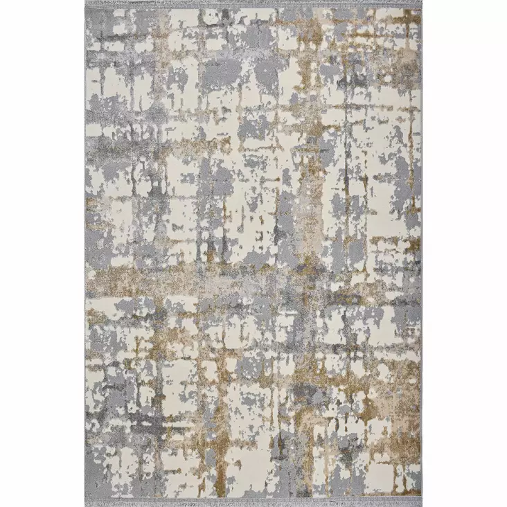 Gångmatta Conceptum Notta 1100 Grå Beige Krämvit Polypropen Polyester 100x500 cm - Stora och medelstora mattor - 8683342810548 - 1