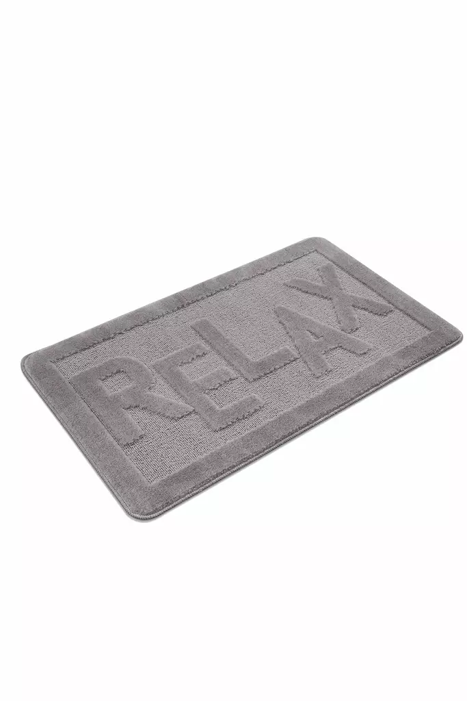 Badrumsmatta Mijölnir Grå 100% Polypropylen Halkfri 60x100 cm - Badrumsmattor och våtrumsmattor - 8684283557578 - 1