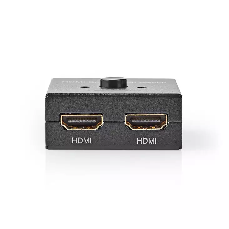 HDMI Switch | 3-Port port(s) | 1x HDMI Input / 2x HDMI Input | 1x HDMI Output / 2x HDMI Output | 4K@60Hz | 6 Gbps | Metall | Antracit - Videoväxlar och fördelare - 5412810320158 - 1