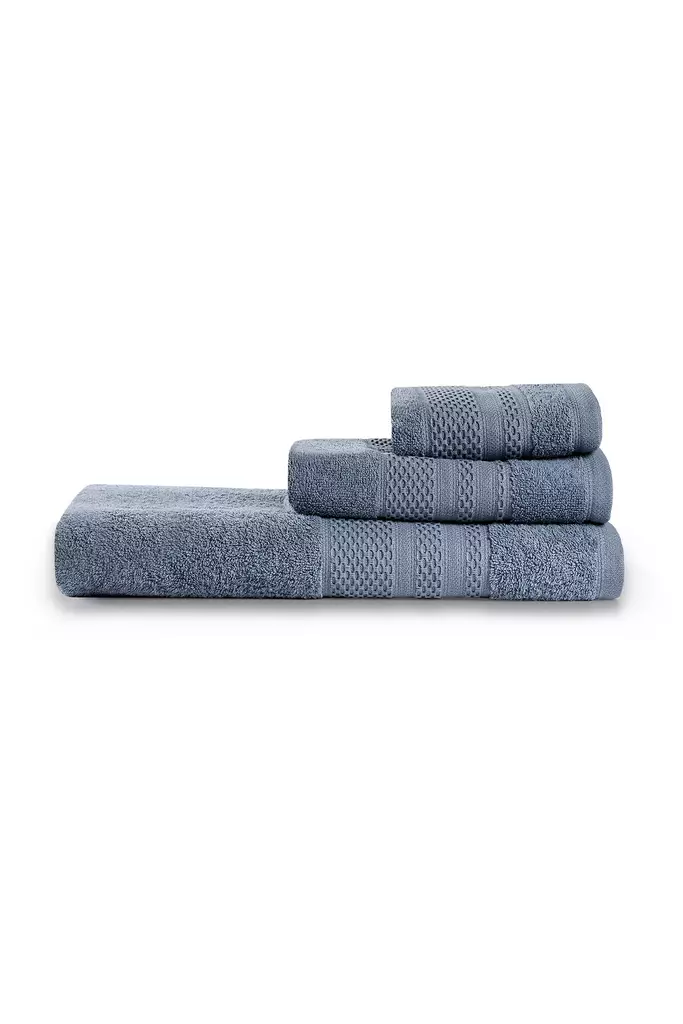 Handdukset Mijölnir Indigo Blå 100% Bomull 50x90 cm & 30x50 cm & 90x150 cm - Handdukar - 8684283056798 - 1