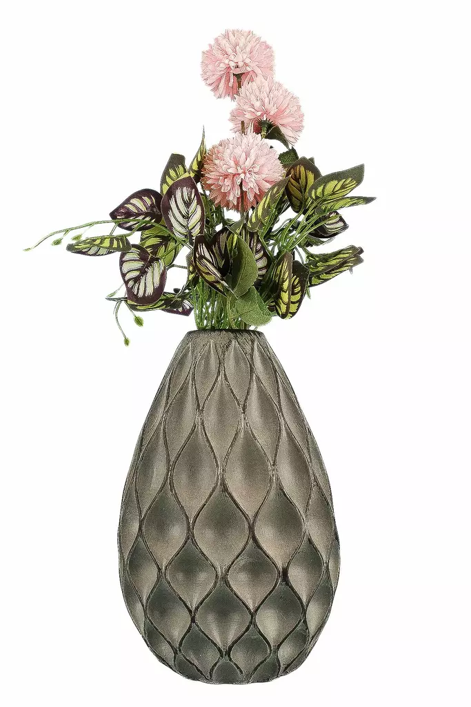 Dekorativ Kruka Aberto Design YL720 Grå Keramik 17x25 cm - Hängande blomkrukor och vaser - 8684283435708 - 1