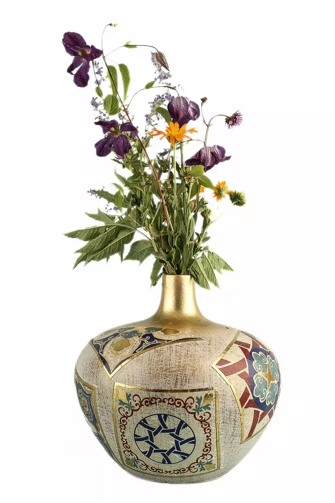 Dekorativ Kruka Aberto Design YL715 Flerfärgad Keramik 18x17 cm - Hängande blomkrukor och vaser - 8684283435678 - 1