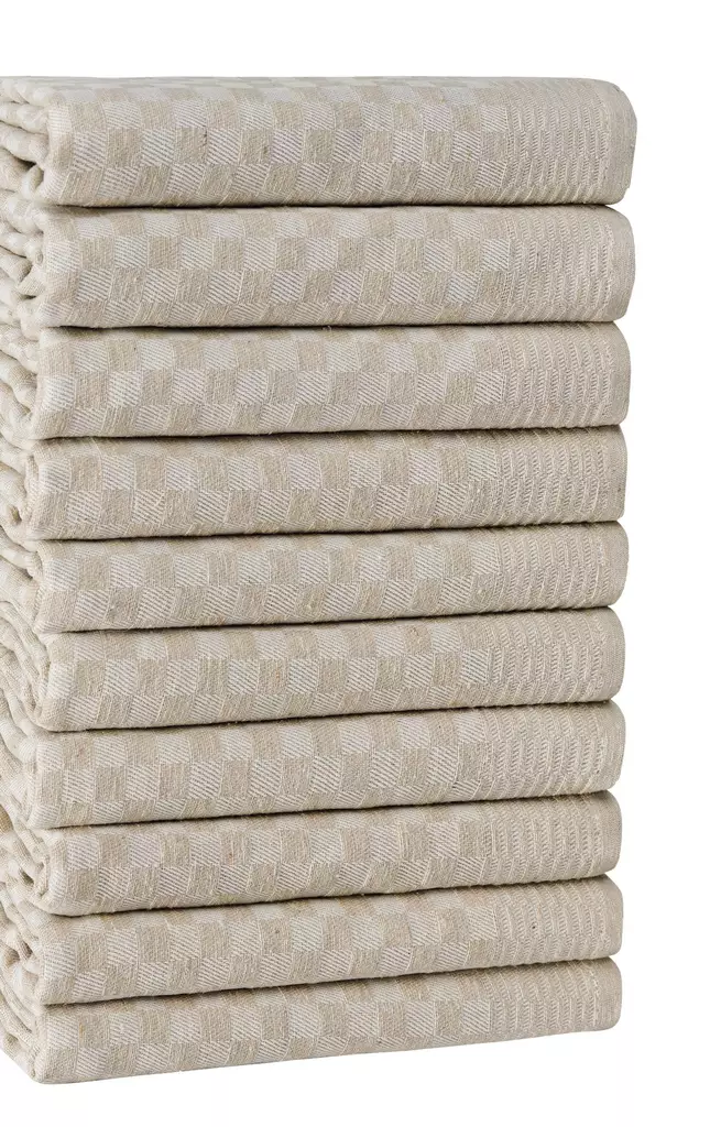 Kökshandduksset (10 st), krämfärgad, 40 x 60 cm, mjuk, absorberande - Kökstextilier - 8683742885498 - 1
