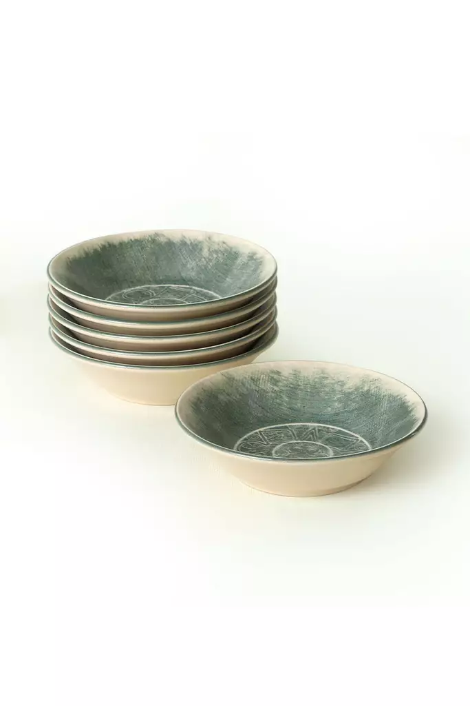 Tallrikset Hermia Cream Keramik 6 Delar - Tallrikar - 8684282461098 - 1