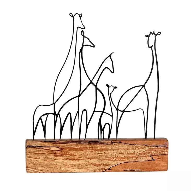 Prydnadsföremål, svart, 30 x 35 x 3,5 cm, tålig, naturlig - Dekorationer, prydnadsföremål - 8681875640748 - 1